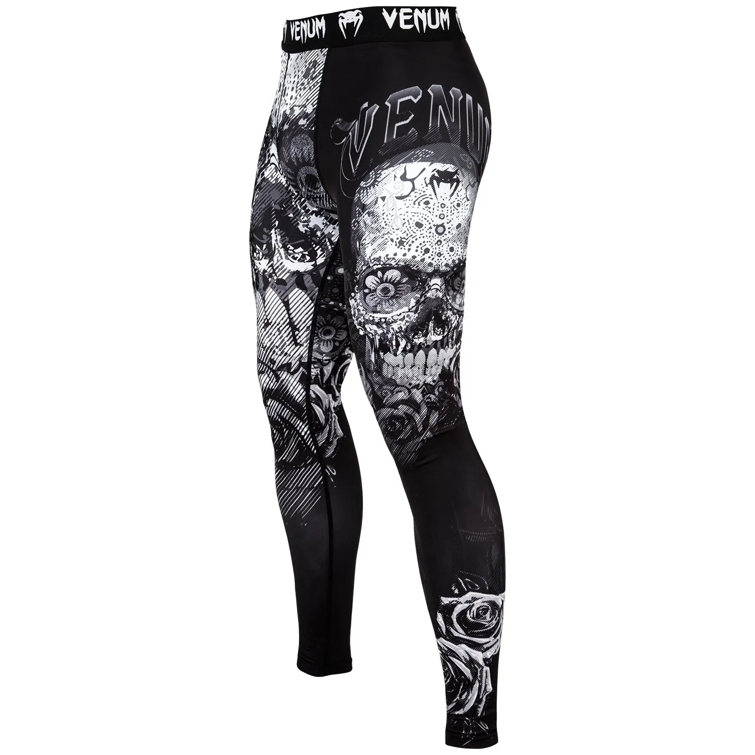 Venum Santa Muerte 3.0 Compression Tights - Black/White