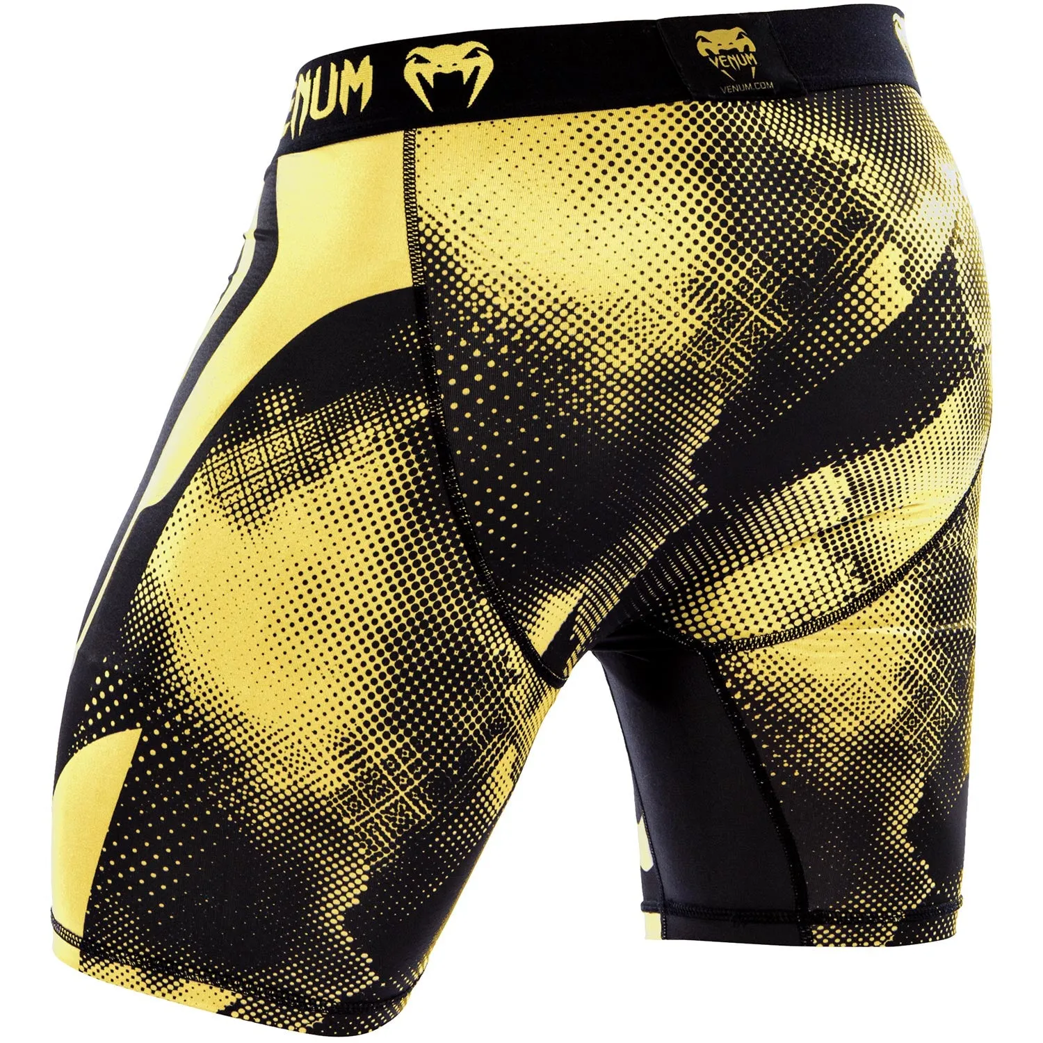 Venum Technical Compression Shorts - Black/Yellow