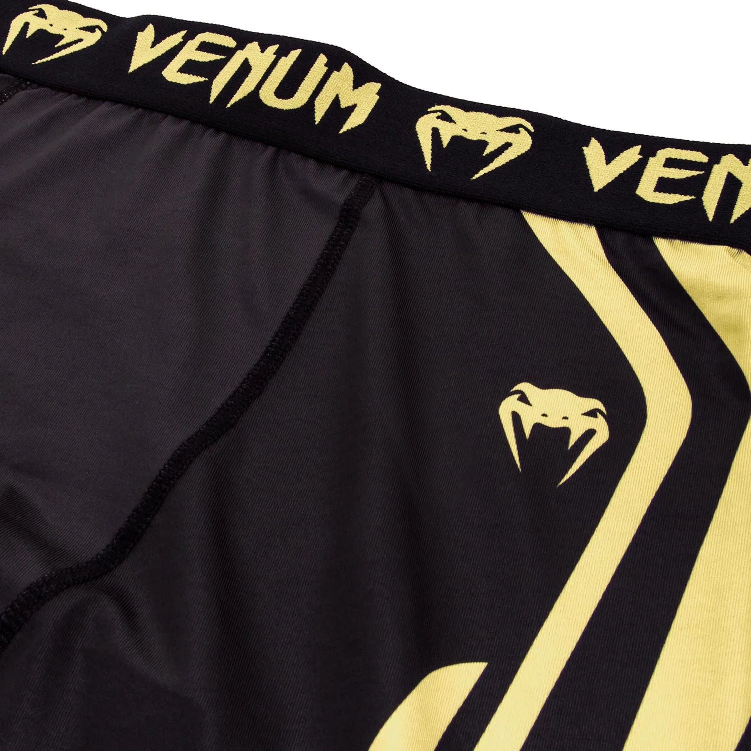 Venum Technical Compression Shorts - Black/Yellow