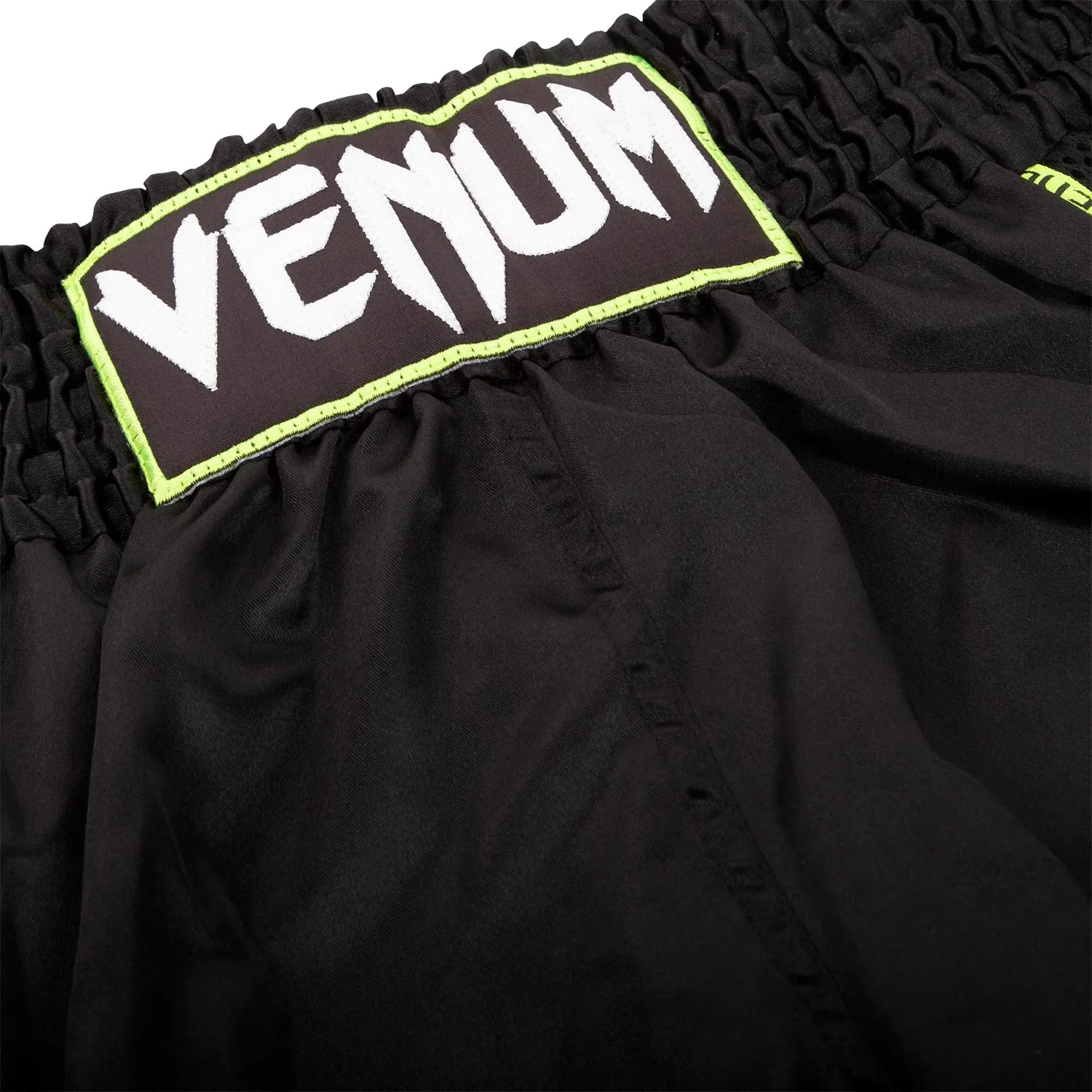 Venum Training Camp Muay Thai Shorts - Black/Neo Yellow