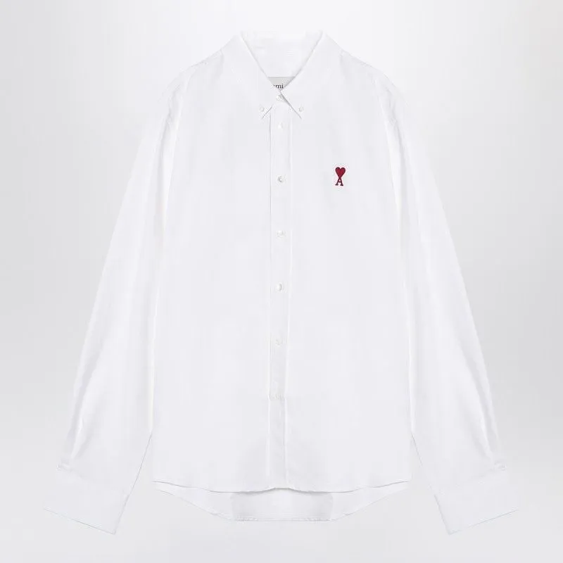 WHITE AMI DE COEUR SHIRT